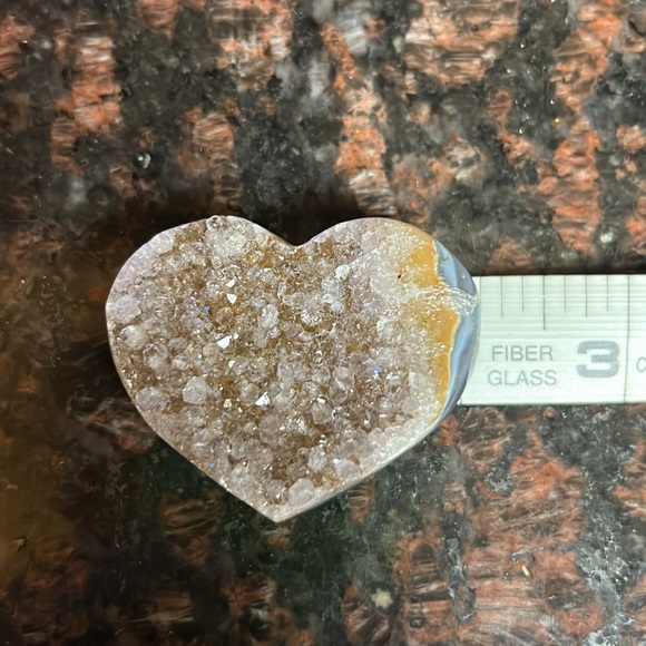 Druzy Agate Heart - Picture 8 of 8
